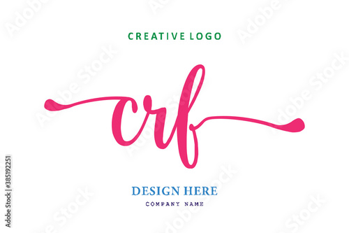 simple CRF font arrangement is easy to understand, simple and authoritative