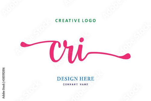 simple CRI font arrangement is easy to understand, simple and authoritative
