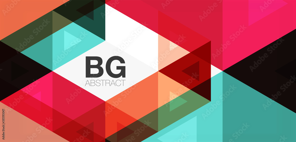 Mosaic triangle pattern abstract background for cover, banner, flyer and poster and other template Mosaic triangle pattern abstract background for cover, banner, flyer and poster and other template