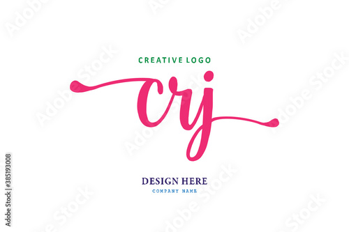 simple CRJ font arrangement is easy to understand, simple and authoritative