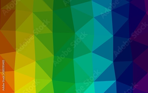Wallpaper Mural Light Multicolor, Rainbow vector shining triangular template. Torontodigital.ca
