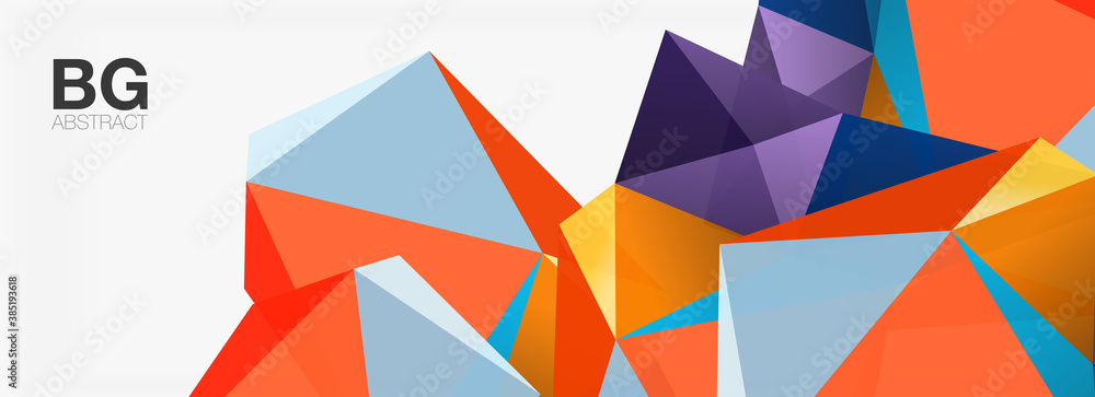 3d mosaic abstract backgrounds, low poly shape geometric design 3d mosaic abstract backgrounds, low poly shape geometric design