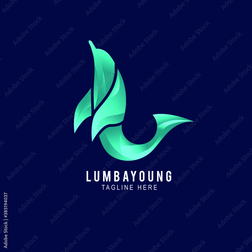 Fototapeta premium Dolphin logo design vector