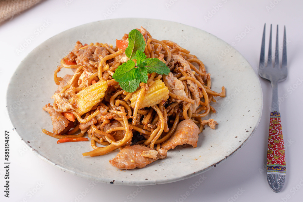 Stir Fried Hong Kong Rice Vermicelli with Pork Stir Fried Hong Kong Rice Vermicelli with Pork