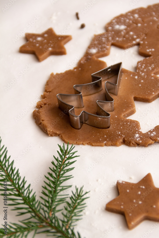 Cooking Christmas gingerbread cookies Cooking Christmas gingerbread cookies