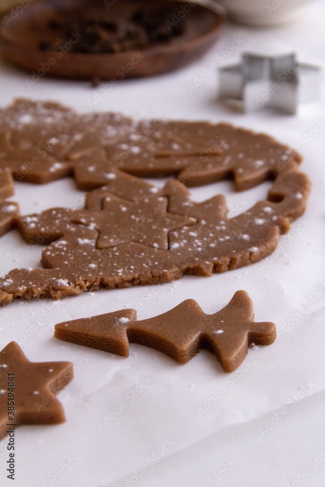 Cooking Christmas gingerbread cookies Cooking Christmas gingerbread cookies