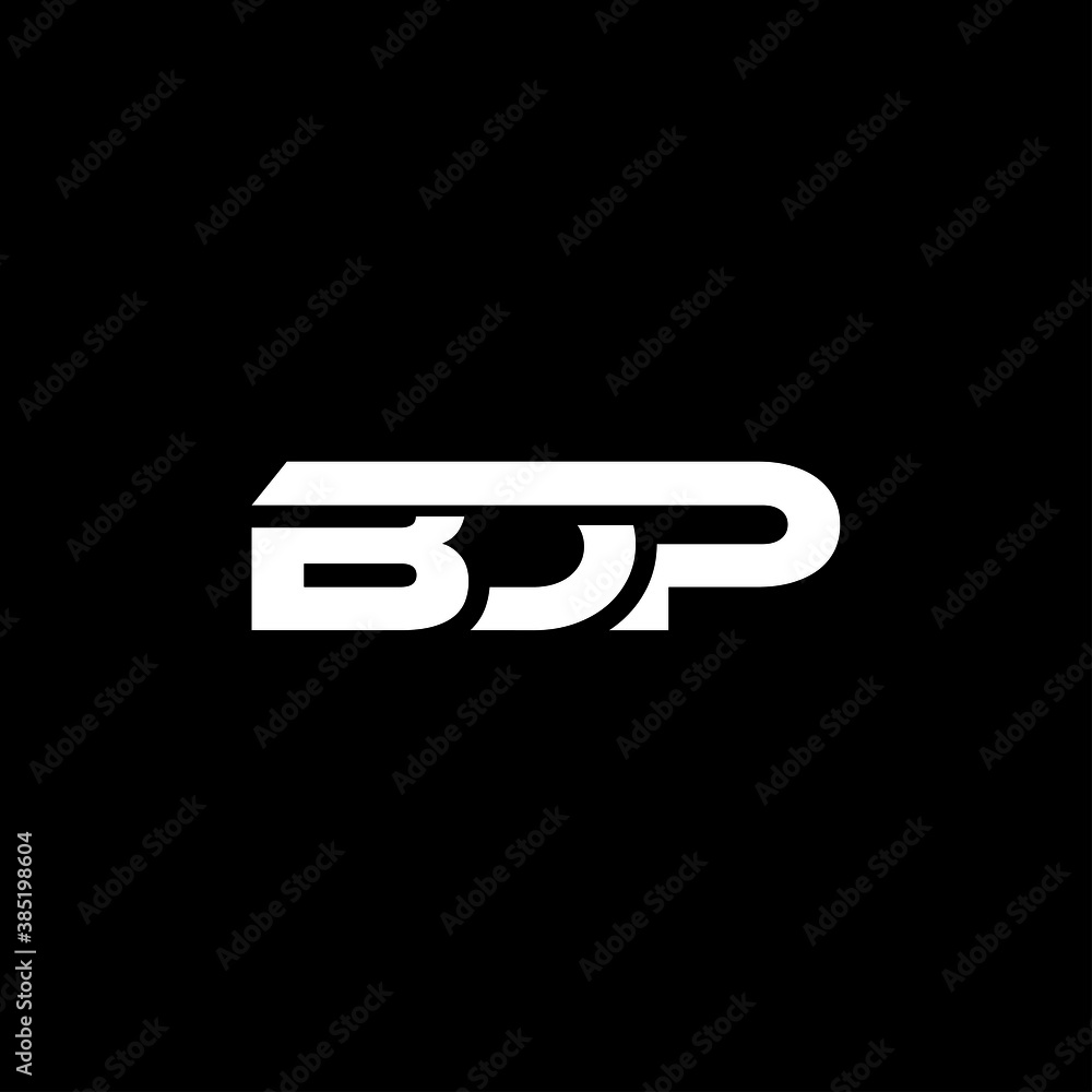 BDP Letter Initial Logo Design Template Vector Illustration Stock