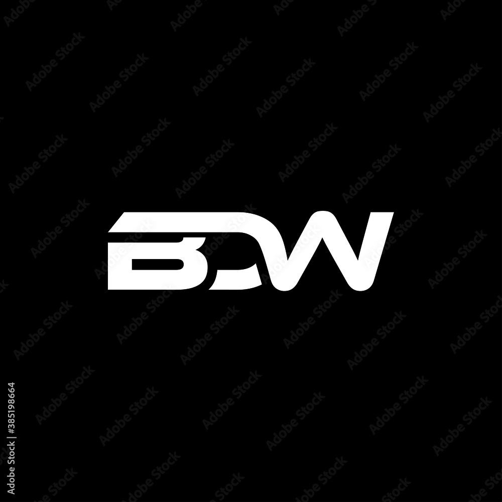BDW Letter Initial Logo Design Template Vector Illustration BDW Letter Initial Logo Design Template Vector Illustration
