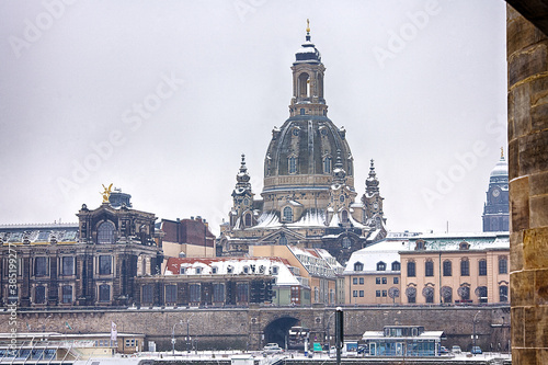 Dresden Frauenkirche Zwinger Deutschland Kreuzkirche Fürstenzug Elbe 