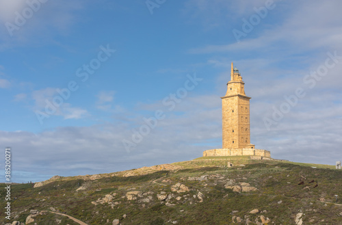 tower of hercules in La Coruna, Spain.