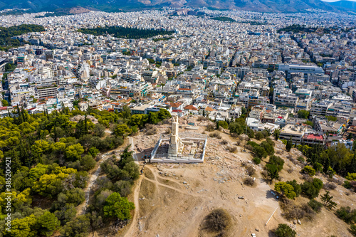 Fototapeta Naklejka Na Ścianę i Meble -  Athen aus der Luft | Akropolis in Greece from above | Griechenland von oben mit DJI Mavic 2 Drohne