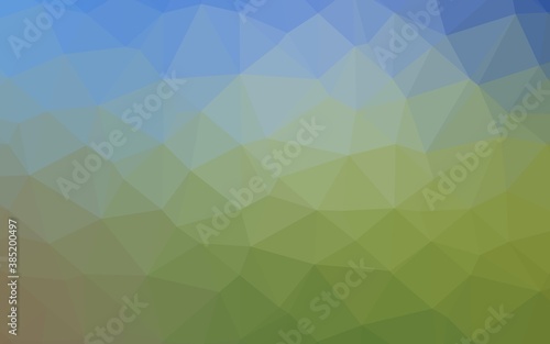 Light Blue  Green vector polygonal background.