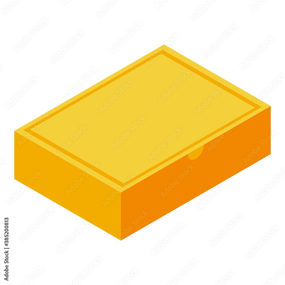 Shipping box icon. Isometric of shipping box vector icon for web design isolated on white background Shipping box icon. Isometric of shipping box vector icon for web design isolated on white background