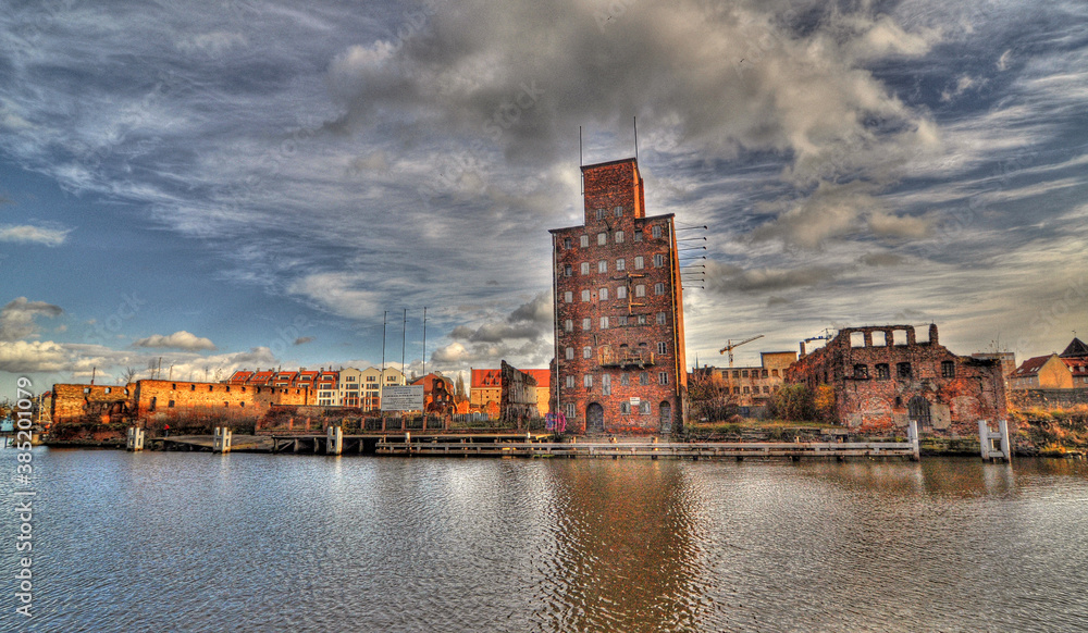 Naklejka premium hall at sunset