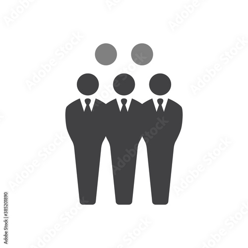 group icon isolated on white background