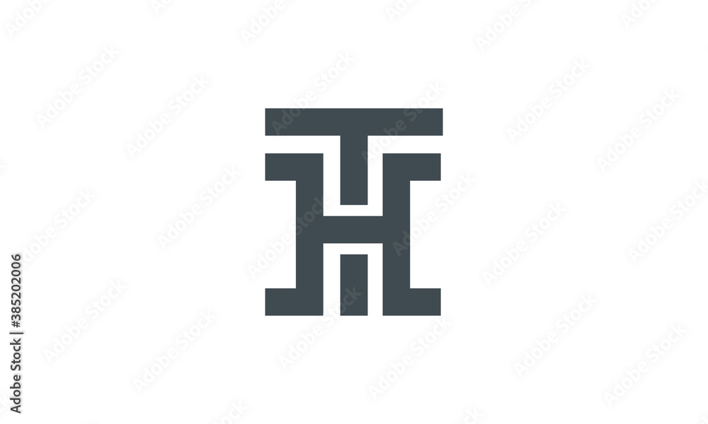 Creative Vector Illustration Logo Design. Initial Letter T and Letter H Concept. Creative Vector Illustration Logo Design. Initial Letter T and Letter H Concept.
