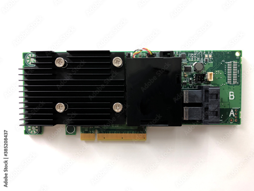 Foto Stock RAID Card for Server Hardware. This RAID Card will enable VMWare virtualization