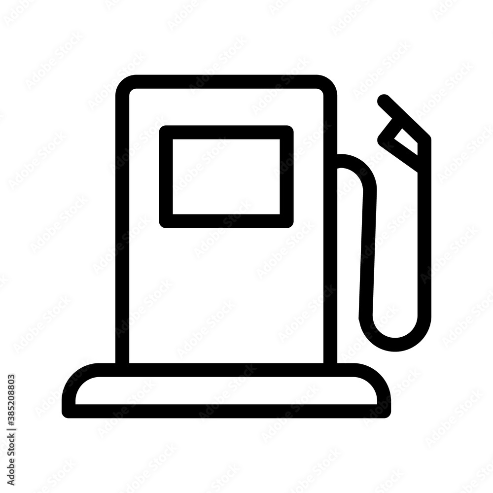 gas station vector icon on white background gas station vector icon on white background