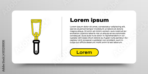 Line Putty knife icon isolated on white background. Spatula repair tool. Spackling or paint instruments. Colorful outline concept. Vector.