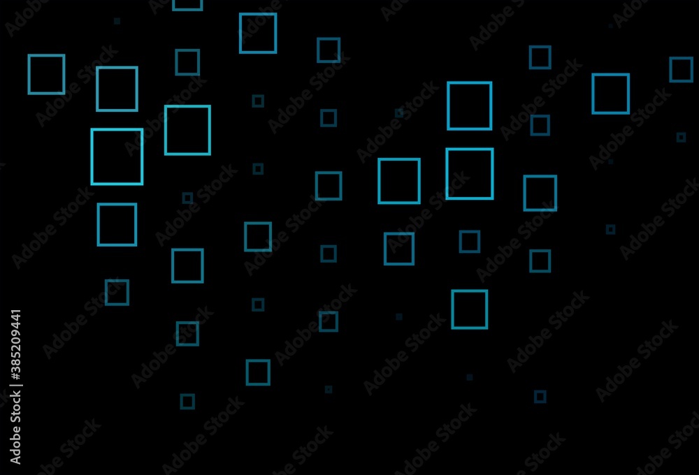 Obraz premium Dark BLUE vector texture in rectangular style.