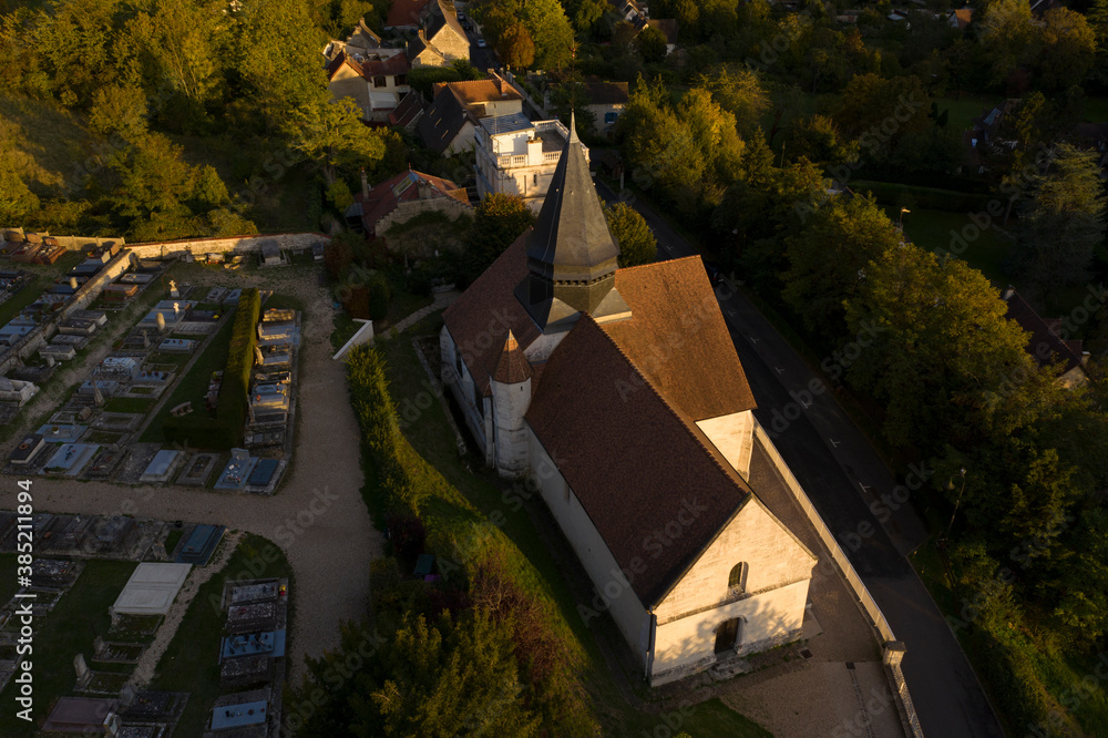 Eglise Sainte Radegonde à Giverny (Eure, France