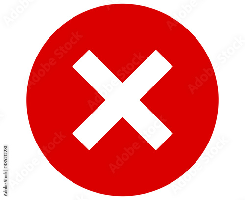 Free Download Cancel icon, Flat illustration of cancel vector icon, Denied sign symbol
 - GFXLoad