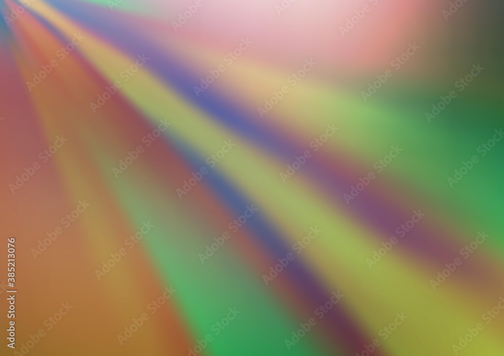 Obraz premium Light Green vector bokeh template.