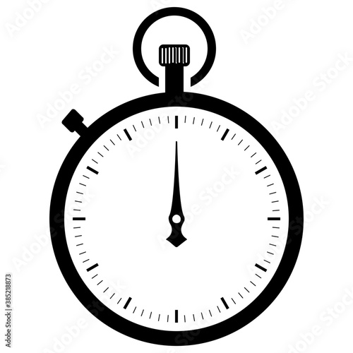 
Countdown with this stopwatch flat icon design
