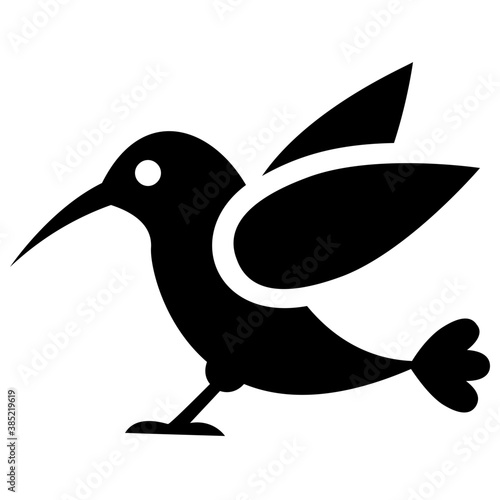 
Bird icon on white background
