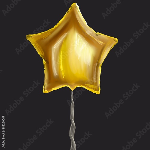 Isolated balloons for valentines day or birthday . High quality photo