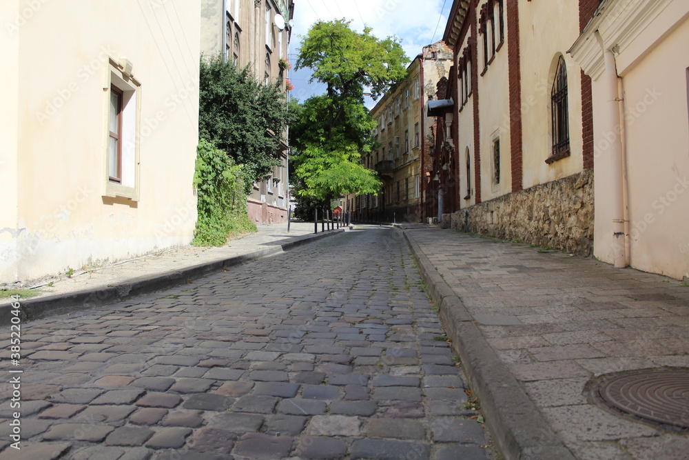 Lviv narrow street