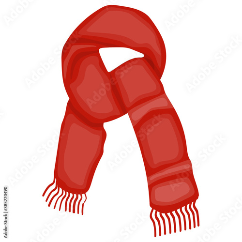 
A colorful sheer scarf with knot for accessory wear 
