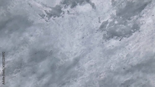 Wallpaper Mural fast motion aerial photography on icy frozen sea Torontodigital.ca
