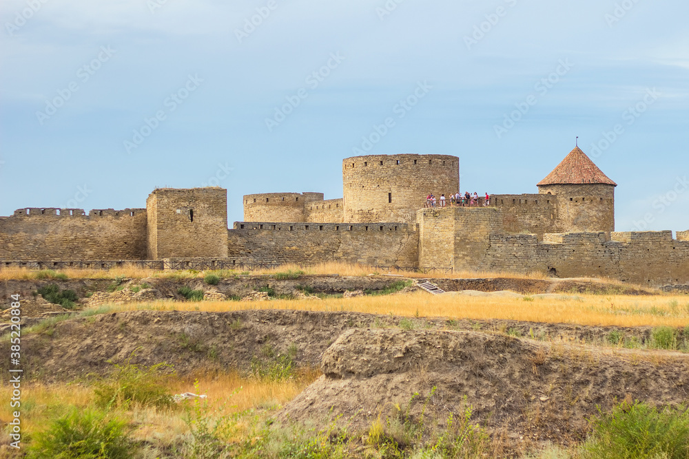 Akkerman fortress (also known as Bilhorod-Dnistrovskyi fortress) in the city of Belgorod-Dniester, Ukraine. The ruins of an ancient fortress built in he 13th – 15th centuries. Ukrainian landmark