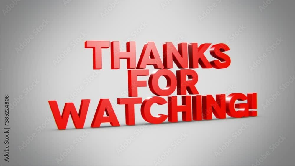 Thanks for watching end screen animation
Thanks for watching end screen animation