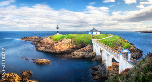 Pancha Island Viewpoint (Miradoiro da Illa Pancha) in Ribadeo, Galicia, Spain photo