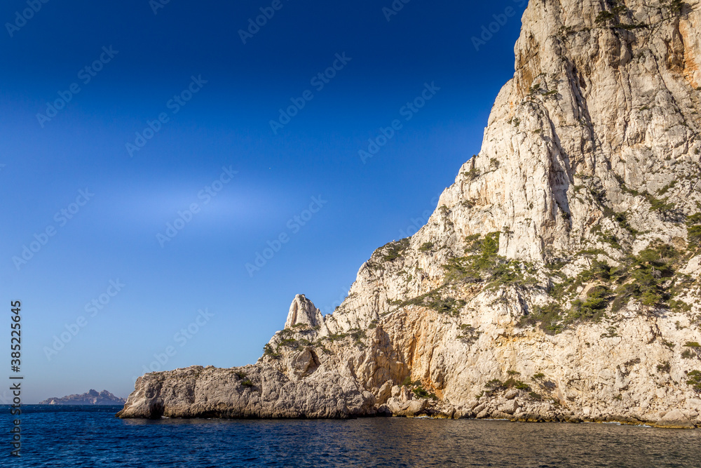 Landscape of the Calanques in Cassis, France