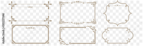 Set of frame vector illustration