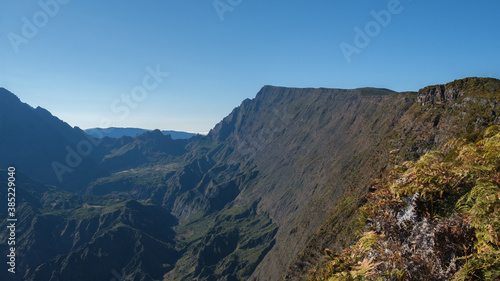 View on the Grand Benar peak, Reunion Island