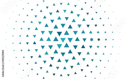 Light BLUE vector cover in polygonal style.