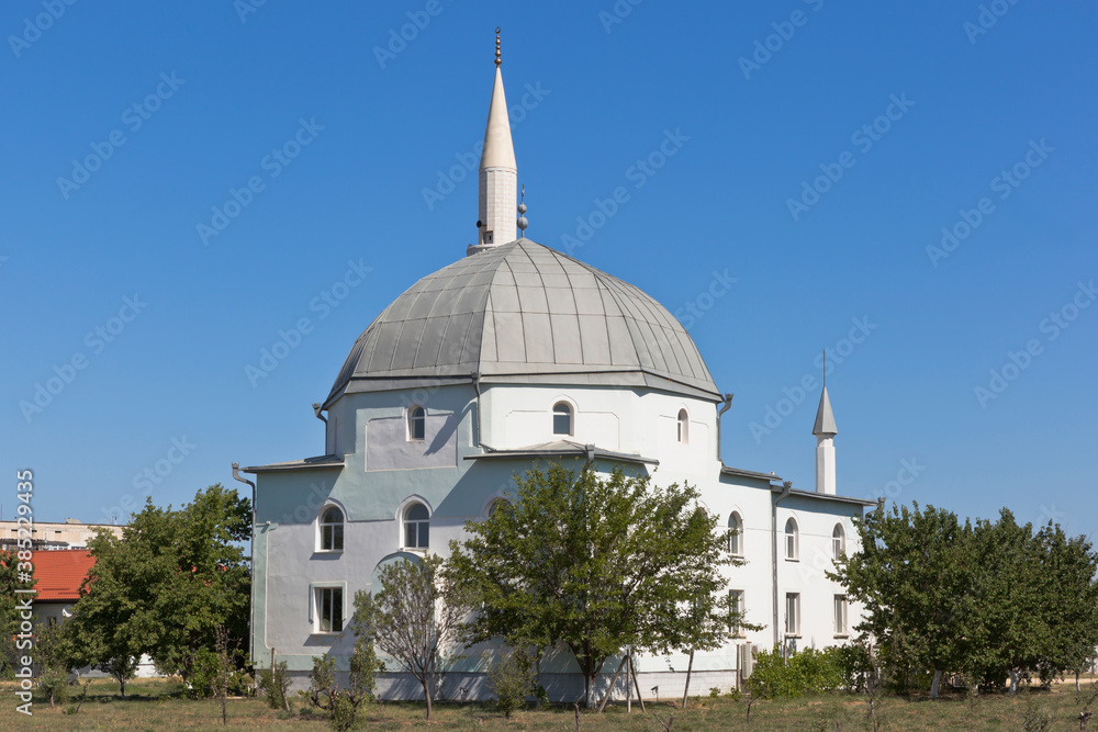 Yany Jami Mosque in the resort town of Saki, Crimea