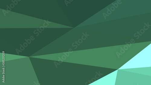 Aquamarine abstract background. Geometric vector illustration. Colorful 3D wallpaper.