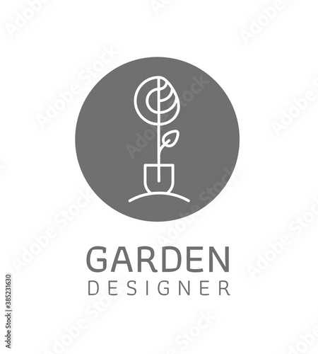 Image de marque, Pépinière, Pépiniériste, Paysagiste, Jardinier, urbaniste, architecte, Icône, Logo, Pictos
