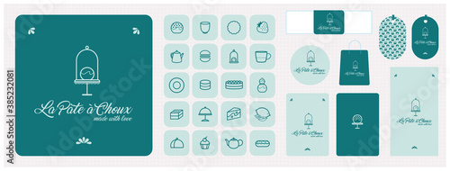 identité graphique, identité visuelle, logo, marque, pâtisserie, pâtissier, nourriture, chouquette, gâteau
