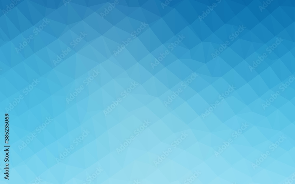 Light BLUE vector abstract polygonal texture.