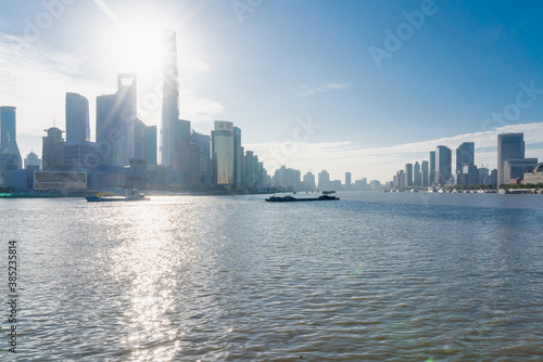 ShangHai city skyline at sunrise