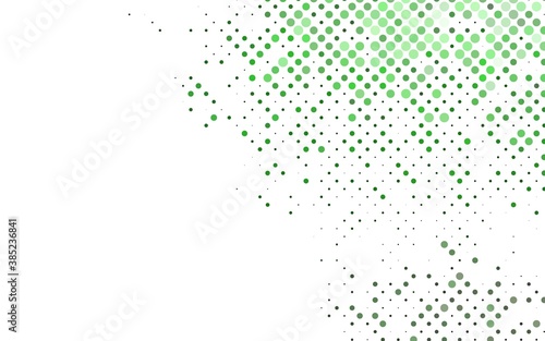Light Green vector layout with circle shapes.
