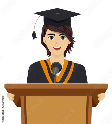 Teen Guy Graduation Speech ...