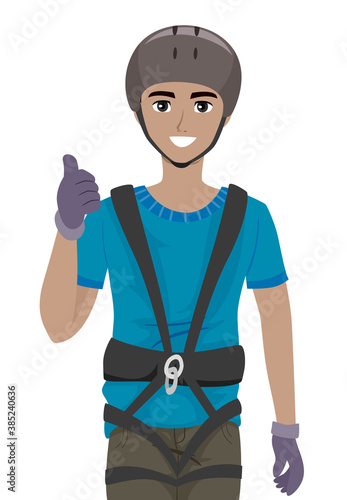 Teen Boy Black Harness Okay...