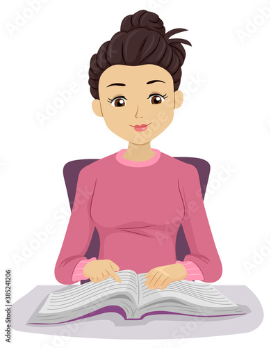 Teen Girl Speed Reading Tec...